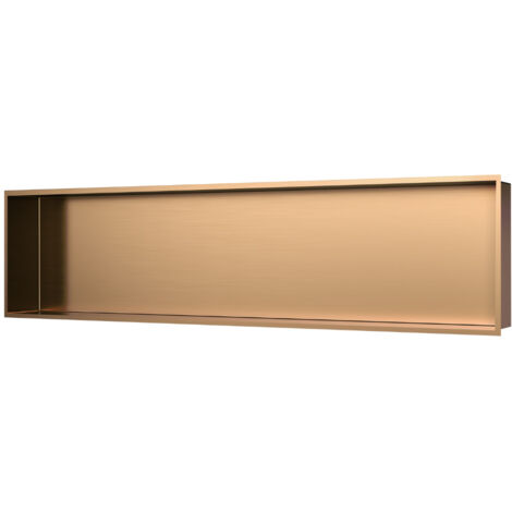 Swiss Aqua Technologies Aurum UP-Wandnische, Edelstahl 304, 120x28x10cm, Kupfer PVD gebürstet (SATAURN12128BRG)