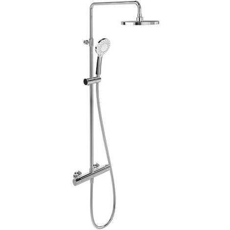 Duschsystem Villeroy & Boch Universal Showers mit Handbrause, Kopfbrause Ø 230 mm und Thermostat, chrom - TVS10900200061