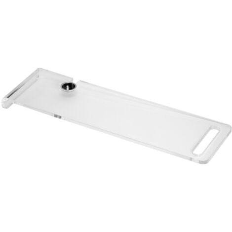 Verstellbare Badewannenablage Transparent - 80-104cm Tablett Für Handy & Weinglas