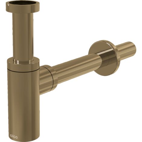 Alca Waschbeckensiphon DN32, Gold gebürstet (A400-G-B)
