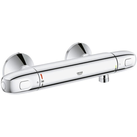 Grohe Duschset Thermostatmischer Grohtherm 1000 + Stabhandbrause 1 Strahl Euphoria Cosmopolitan, Chrom (34550000-Euphoria)