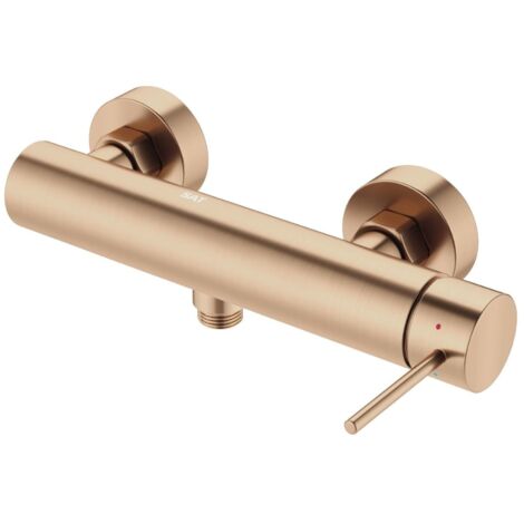 Swiss Aqua Technologies Aurum 150mm Wandbrausebatterie mit Hebel ohne Brauseset, Roségold gebürstet (SATBAUR268BRG)