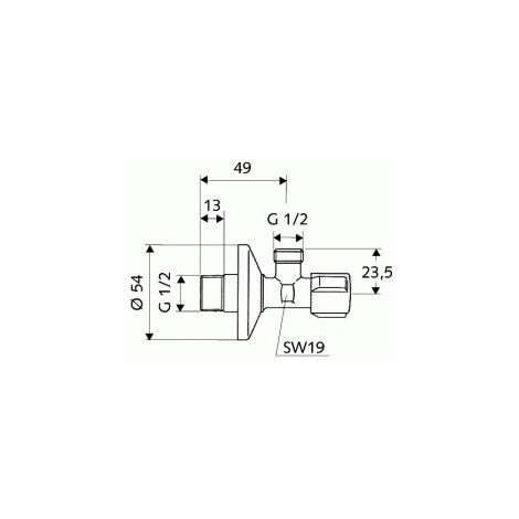 Schell Eckventil COMFORT (052170699)
