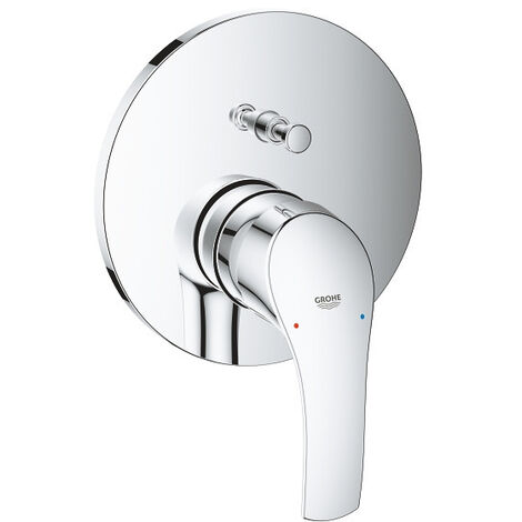 Grohe Eurosmart All-in-1 Brauseset mit 21 cm Kopfbrause + 1-Strahl-Handbrause, Chrom (25219001-PERFECTSTICK)