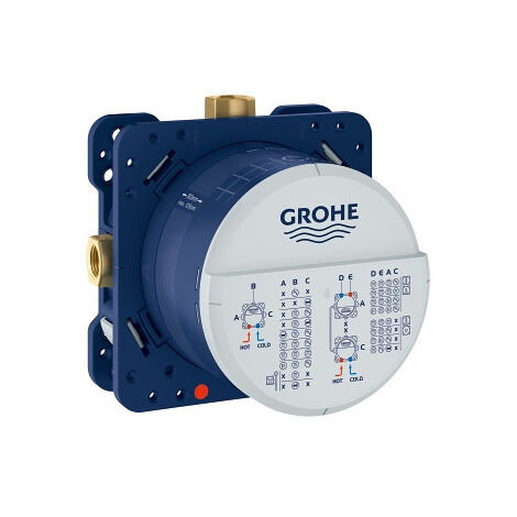Grohe Eurosmart All-in-1 Brauseset mit 21 cm Kopfbrause + 1-Strahl-Handbrause, Chrom (25219001-PERFECTSTICK)