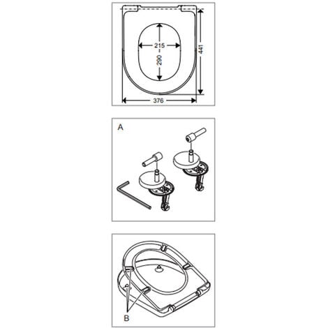 Villeroy & Boch Architectura WC-Sitz aus Duroplast ohne Absenkautomatik, Weiß (98M9D101)