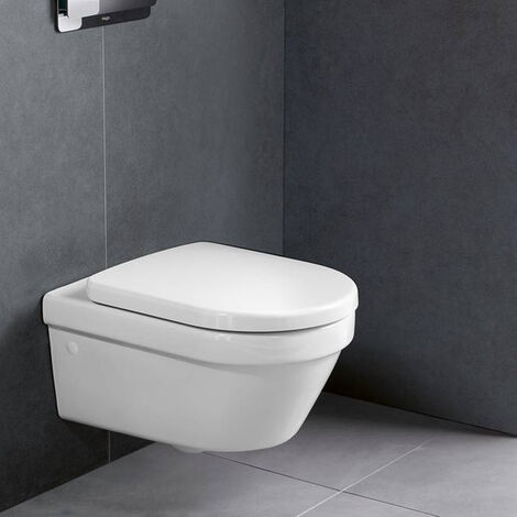 Villeroy & Boch Architectura WC-Sitz aus Duroplast ohne Absenkautomatik, Weiß (98M9D101)