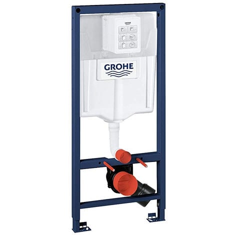 Grohe WC-Pack Vorwandelement + SAT Infinitio WC ohne Spülrand + Softclose WC-Sitz + Betetigungsplatte + Grohe Schallschutzpad
