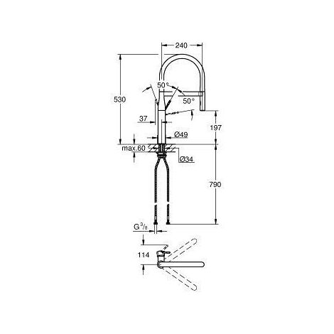 Grohe Essence Miscelatore monocomando per lavello (30294000)