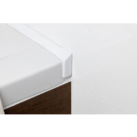 Siko Laguna Abdeckleiste, 2 x 1950 mm zum Abdecken von Wannenfugen, Weiß (PVL0)