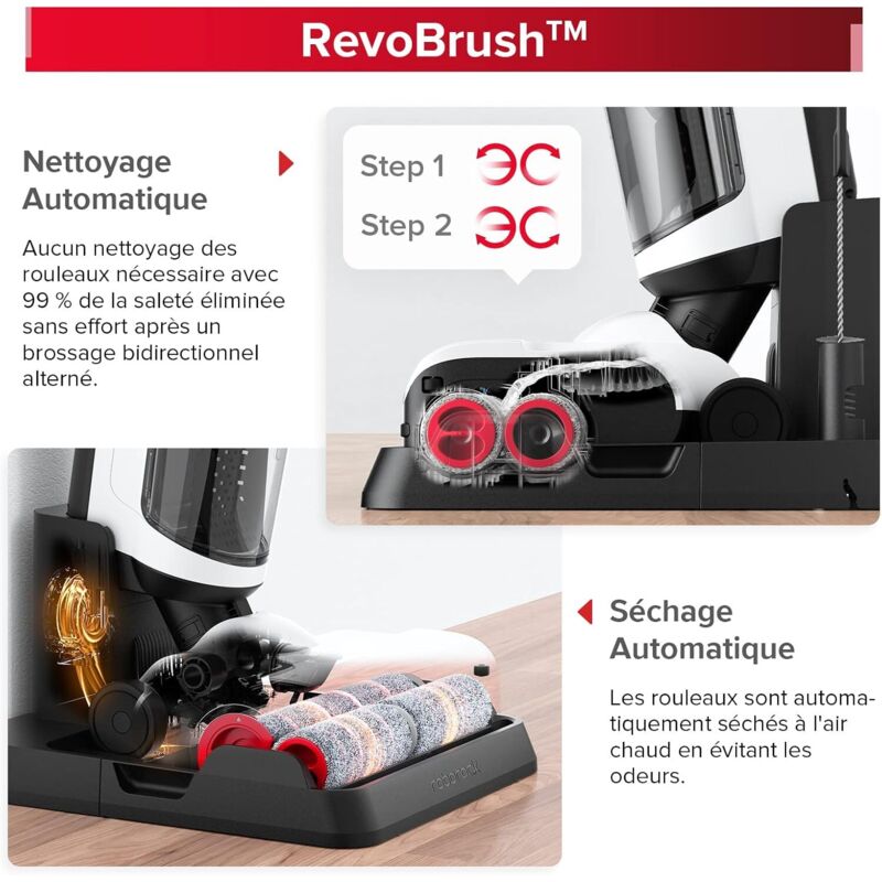 Roborock Dyad Pro Aspirateur Eau et Poussiere sans Fil 17000pa Séchage & Nettoyage Automatique Nettoyeur Sec et Humide avec APP, Réservoirs d'eau Doubles pour Sols Durs 3