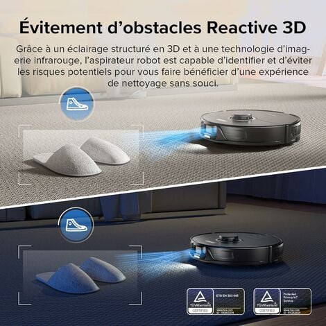 [JAMAIS UTILISE] Roborock S8，Robot aspirateur Puissance de 6000 Pa Brosse DuoRoller  LiDAR Navigation Cartographie 3D never used