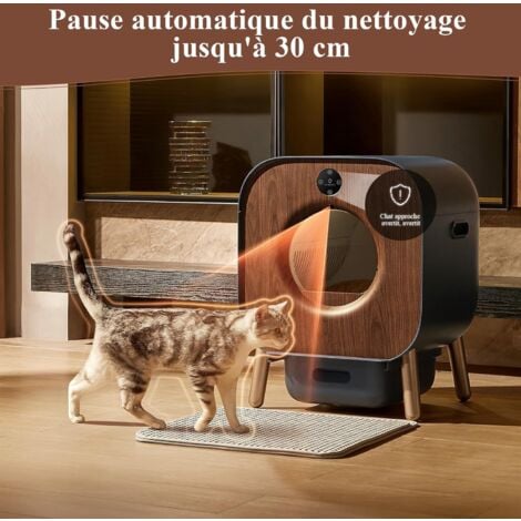 Pet Smart Litière autonettoyante pour chat – Robot de nettoyage