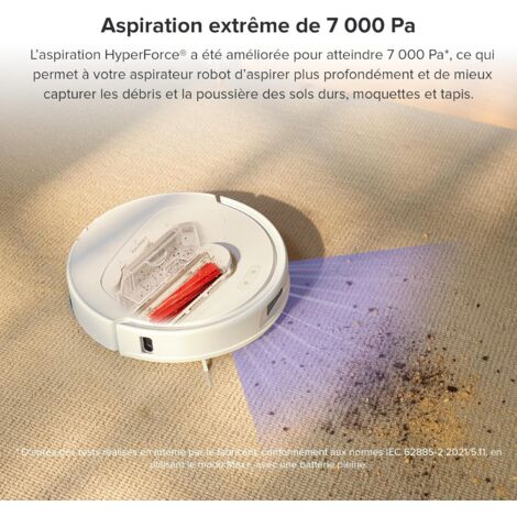 Roborock Qrevo Pro Aspirateur Robot avec Brosses Latérales FlexiArm, Robot Aspirateur Laveur avec Automatique Station Supportant Lavage SerpillièRes à l'eau Chaude & Retravail Intelligent 7 000 Pa