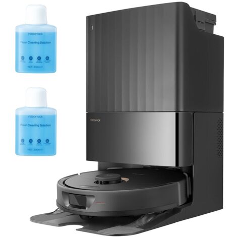 Roborock – Aspirateur robot laveur 7000 Pa – Lavage à l'eau chaude 60°C – Brosses latérales FlexiArm – Station tout-en-un