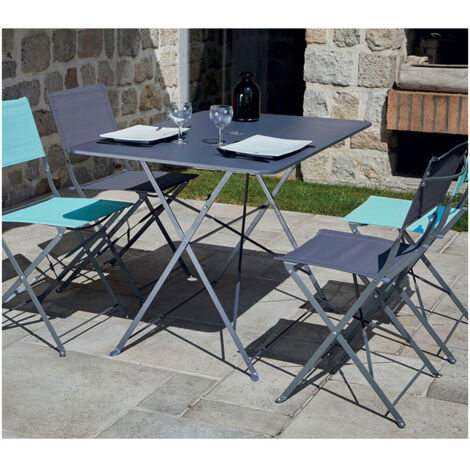 Table pliante de salon de jardin d'occasion - Ameublement