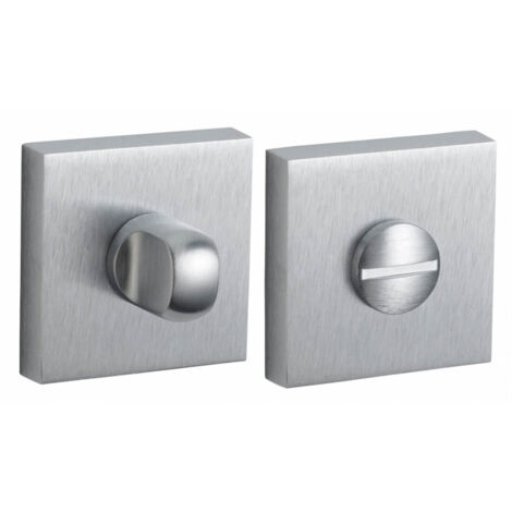 Coppia borchie, rosetta quadrata Modena 50X50 a pomolo, cromo lucido - FROSIO BORTOLO