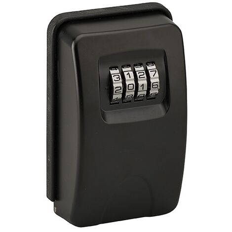 Cassetta portachiavi keybox a combinazione, 4 cifre, in acciaio, 47x75mm, nera - THIRARD (1/5)