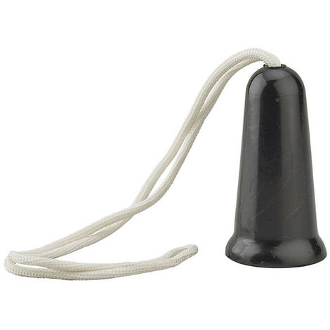 Maniglia singola a corda per porta basculante da garage, nera - THIRARD