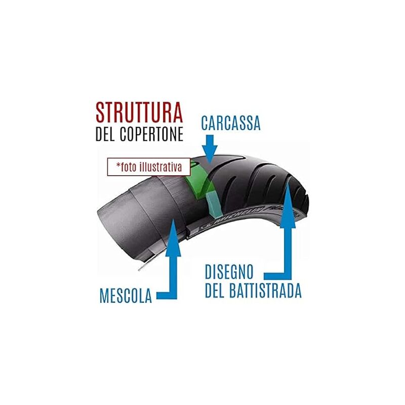 Copertoni 27 X 1 1/4 Per City Bike Vintage - Set Con 2 Pneumatici E Camere D'Aria - Foto 5