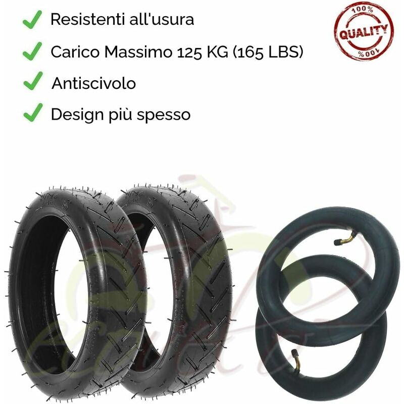 2 Pneumatici Gomme Piene Per Monopattino Elettrico 8.5'' - Compatibili Con Xiaomi, Hiboy, Gotrax - Foto 5