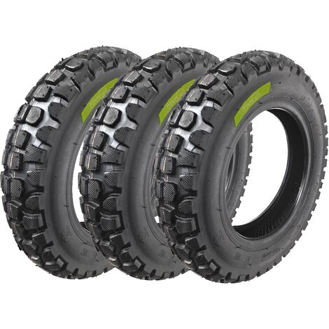 3 PNEUMATICI 3.50-10 COPERTONI 6PR CROSS TASSELLATI TUBELESS X APE PIAGGIO VESPA PX 125 PRIMAVERA 150 200