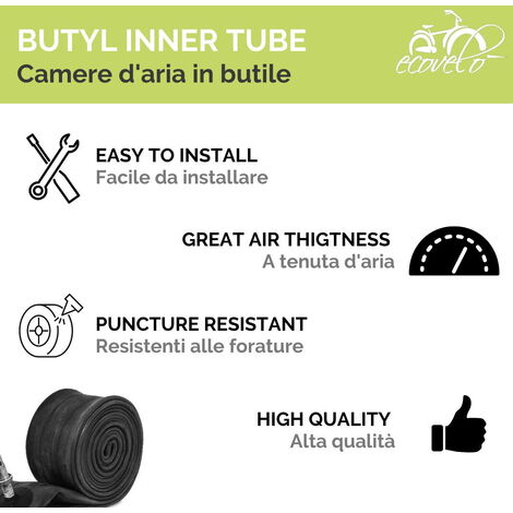 25851 - Camera D'aria SIP 10" - Valvola A 90' - 3.00/3.50/90'90/100'80/100'90/110'80 PER RUOTE DA 10 POLLICI - SIP - Foto 9