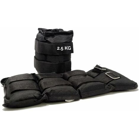 Pesi Polsi e Caviglie Wrist/Ankle Weights (2 x 2.5 kg) con Cinturino Regolabile
