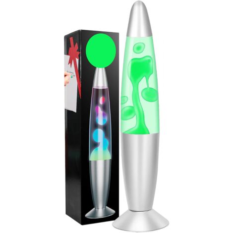 LAVA LAMP LAMPADA DI LAVA VETRO REGALO ARREDO MULTICOLOR 35 CM DESIGN