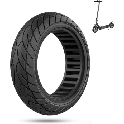 Ruota Piena 10X2.125 Pneumatico per Scooter Monopattino Elettrico (Nero)
