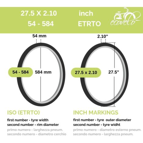 KIT 2 COPERTONI 20 x 1.90 47 406 MTB NERO DEESTONE