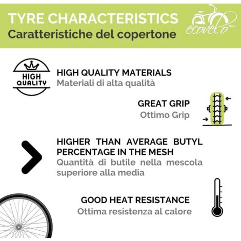 COPERTONE / PNEUMATICO 27.5 x 2.10 (52 - 584) BYTE PLOSE Nero / Bianco Bici MTB EUR 14,70 - IT COPERTONE / PNEUMATICO 27.5 x 2.10 (52 - 584) BYTE PLOSE Nero / Bianco Bici MTB EUR 14,70 - IT