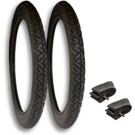 COPPIA 2 1/4-17 COMPATIBILI CON PIAGGIO CIAO PNEUMATICI GOMME COPERTONI VINTAGE + 2 CAMERE D'ARIA TR4 MOTO