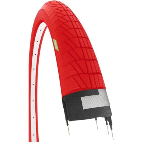 COPERTONE STRADALE ROSSO 20 X 1.75 (47-406) PNEUMATICO BICICLETTA GRAZIELLA CITY BICI BAMBINA DA 20” (1/4)
