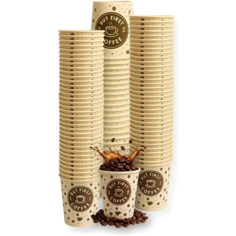 Triing Shop Bicchieri di Carta Usa e Getta Preiu, 266 l Oro