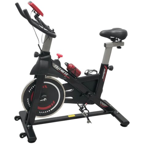 Cyclette da Allenamento Fit Bike da Interno Indoor Cycling Win con Porta Cellulare, Resistenza Regolabile, Cardio e Volano 6kg FFitness