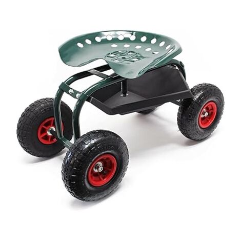CARRELLO DA GIARDINAGGIO E OFFICINA CON SEDUTA PORTATA MAX 150 KG Ecovelo