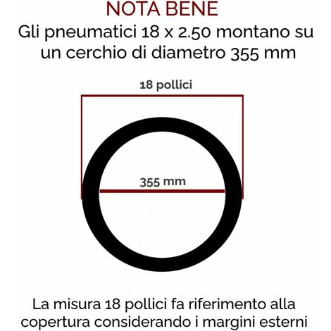 2 Copertoni 18x2.50 Pneumatici Per Bici Elettriche Scooter - Foto 10