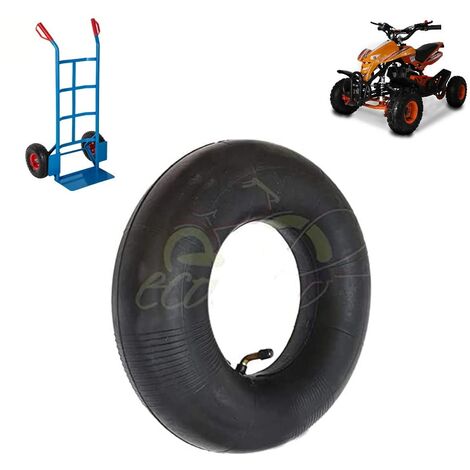 CAMERA D'ARIA 3.50-4 VF TR87 Valvola Metallica in ferro per ruota Carrello Carrelino Portapacchi Carrozzella Mini Quad Gomma Pneumatico Copertone Ecovelo (1/4)
