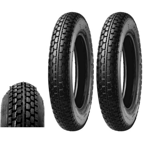 2 Pneumatici Duro 2.50-8 HFT216 TT COPERTONI 4PR GOMME Ruota Scooter Moto Industriale Anteriore Posteriore Ecovelo