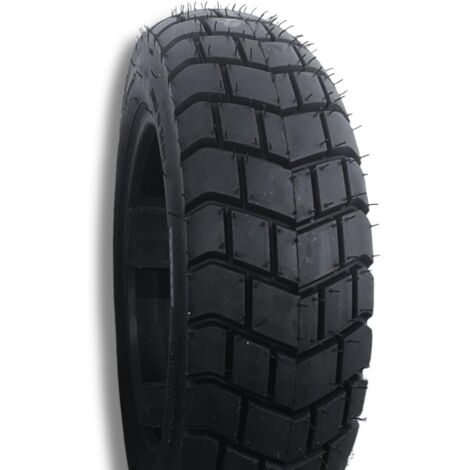 Pneumatico 100/90-10 Compatibile per Ape 50 Moto Scooter TASSELLATO Rinforzato 8PR Gomma 61L COPERTONE TUBELESS