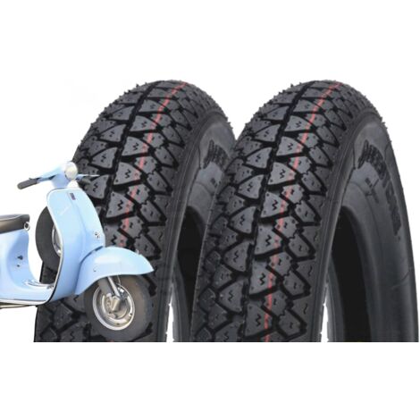 2 PNEUMATICI 3.50-10 GOMME PER PIAGGIO VESPA GS GR PX 125 150 200 ARCOBALENO RALLY SPRINT
