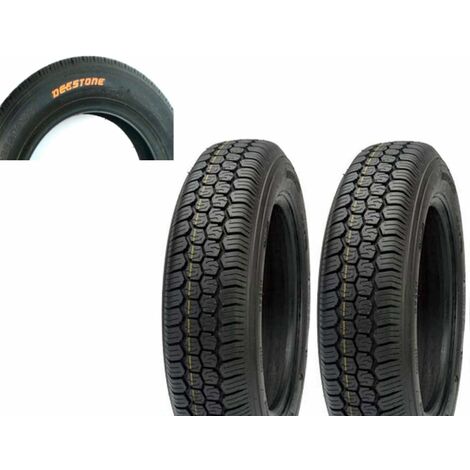 2 Pneumatici 125-12C RINFORZATI 8PR 81J TUBELESS TL per Ape P I A G G I O E Vecchia F I A T 500 Epoca Ruote GOMME COPERTONI