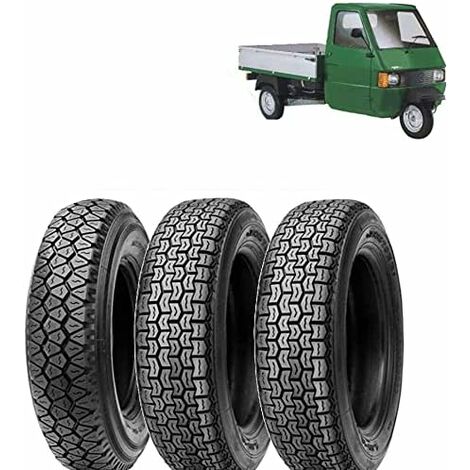 SET PNEUMATICI 4.00-12 PR8 COMPATIBILI CON APE PIAGGIO TM 703 (ANTERIORE + POSTERIORI)