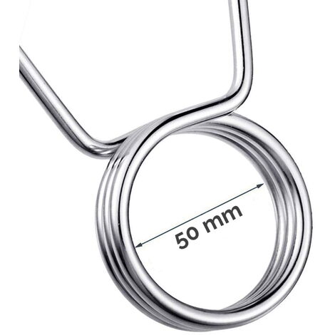 4 PZ FERMAPESI 50MM IN ACCIAIO X BILANCIERE MANUBRIO CHIUSURA PESI FERMA DISCHI FFitness