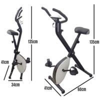 Cyclette Pieghevole Salvaspazio X-Bike F-Bike Training Con Resistenza