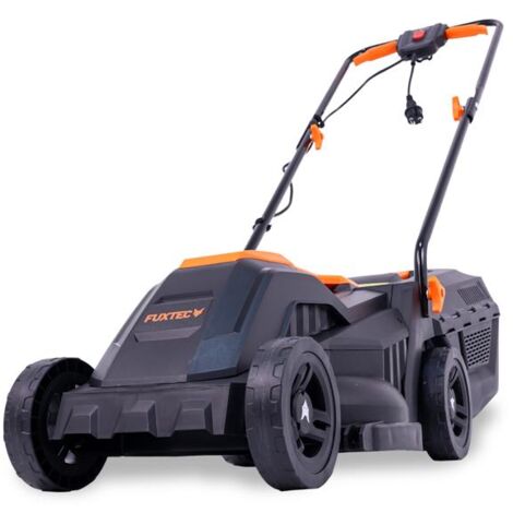 Cortacésped Eléctrico con Cable - FUXTEC FX-RME33 - 9 kg, Ancho de Corte 33 cm, Recogedor de 30 L, Altura de Corte 20 mm - 60 mm, 1200 vatios - 220V.