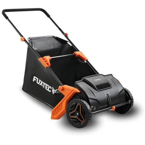 FUXTEC Recogedor de hojas 530 mm, altura de trabajo 0–40 mm, bolsa colectora 100 L, 6,5 kg (1/5)