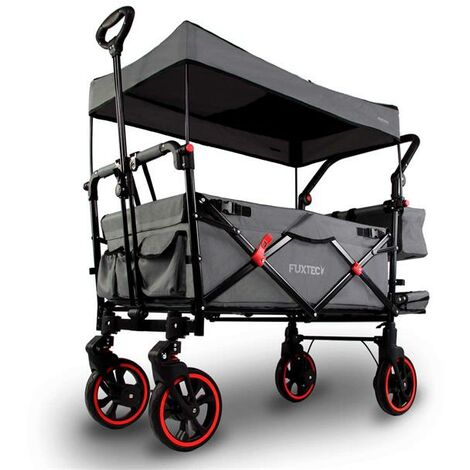 FUXTEC Bollerwagen CT850 PREMIUM, carro plegable, Fux Family Collection - El Smart Rider - gris