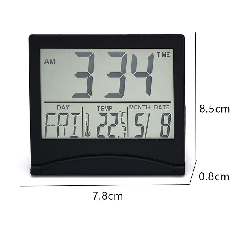 Horloge digitale analogique, affichage température et date : La Boutique de  la Pendule